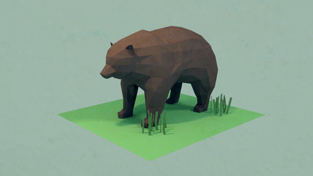 Low poly Grizzly preview image 1